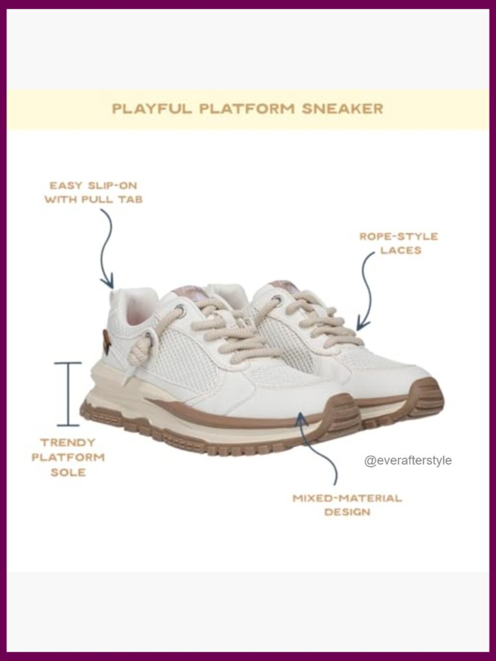 Slip-On Fashion Sneakers with Platform Heel, Cushioned, Round Toe - Picture 4 of 7